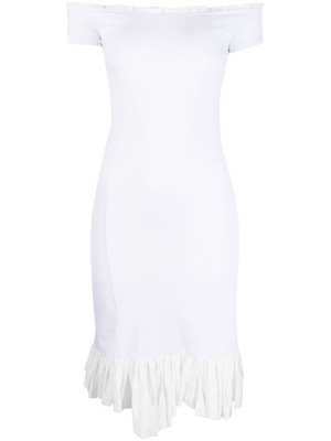

Asymmetric off-shoulder dress, MM6 Maison Margiela Asymmetric off-shoulder dress