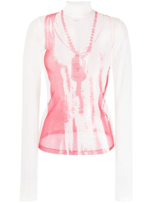 

High-neck jersey, MM6 Maison Margiela High-neck jersey