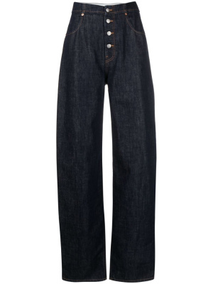 

High-waist wide-leg jeans, MM6 Maison Margiela High-waist wide-leg jeans
