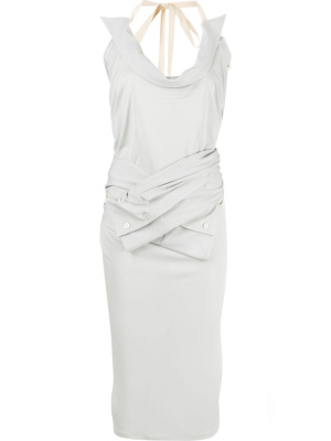 

Halterneck midi dress, MM6 Maison Margiela Halterneck midi dress