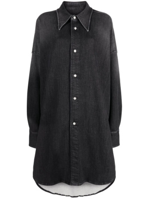 

Button-up denim shirt dress, MM6 Maison Margiela Button-up denim shirt dress