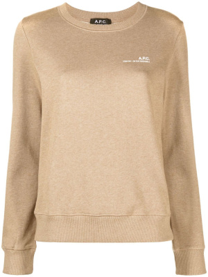 

Logo-print long-sleeved sweatshirt, A.P.C. Logo-print long-sleeved sweatshirt
