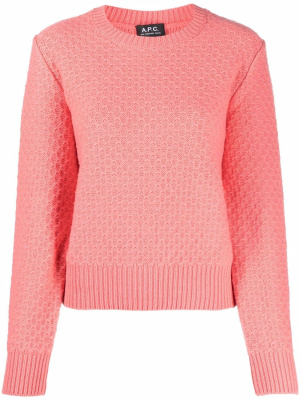 

Jessie patterened-knit wool-cashmere jumper, A.P.C. Jessie patterened-knit wool-cashmere jumper