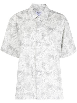 

X Liberty dragon-print shirt, A.P.C. X Liberty dragon-print shirt