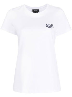

Embroidered-logo detail T-shirt, A.P.C. Embroidered-logo detail T-shirt