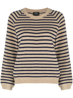 

Lilas striped wool jumper, A.P.C. Lilas striped wool jumper