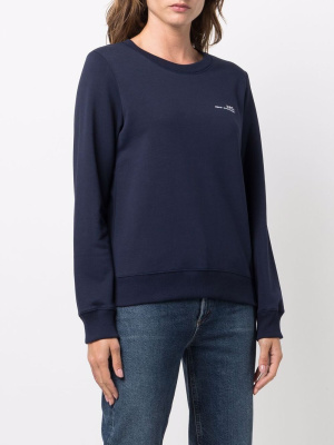 

Logo-print cotton sweatshirt, A.P.C. Logo-print cotton sweatshirt