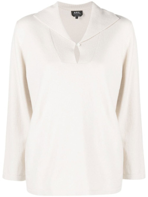 

Spread-collar long-sleeve jumper, A.P.C. Spread-collar long-sleeve jumper