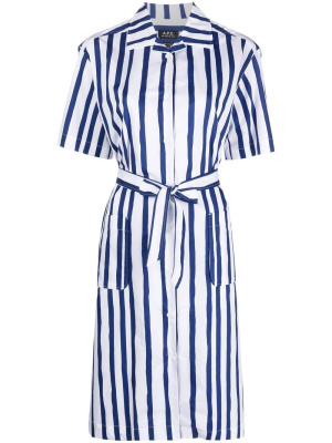 

Striped belted midi dress, A.P.C. Striped belted midi dress