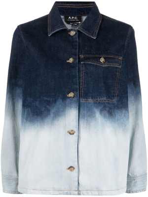 

Janice tie-dye denim jacket, A.P.C. Janice tie-dye denim jacket