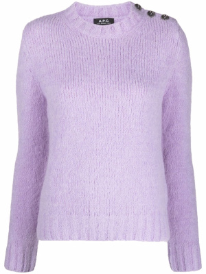 

Side-button knitted jumper, A.P.C. Side-button knitted jumper