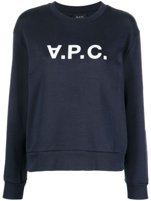 

VPC logo-print cotton sweatshirt, A.P.C. VPC logo-print cotton sweatshirt