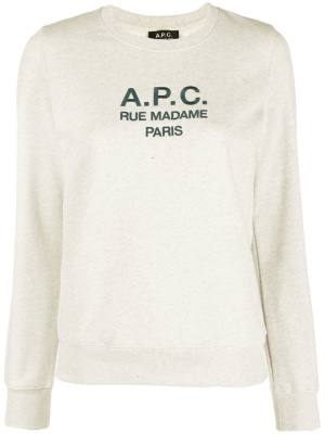 

Logo-print cotton sweatshirt, A.P.C. Logo-print cotton sweatshirt