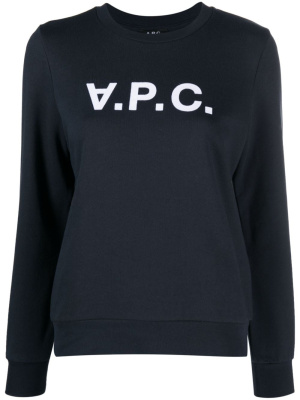 

VPC logo-print cotton sweatshirt, A.P.C. VPC logo-print cotton sweatshirt