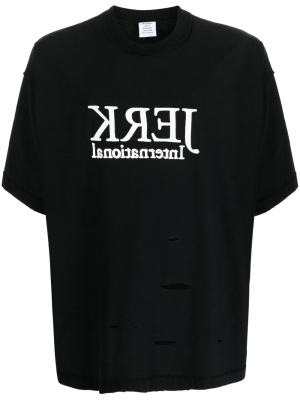 

Jerk distressed T-shirt, VETEMENTS Jerk distressed T-shirt