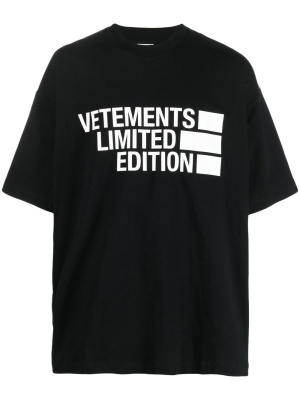 

Logo-print cotton T-shirt, VETEMENTS Logo-print cotton T-shirt