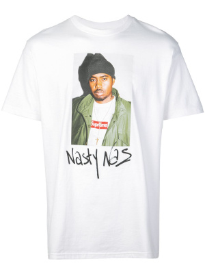 

Nasty Nas graphic-print T-shirt, Supreme Nasty Nas graphic-print T-shirt