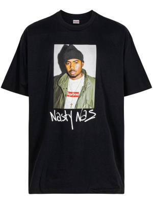 

Nasty Nas "Black" crew neck T-shirt, Supreme Nasty Nas "Black" crew neck T-shirt