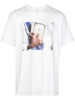 

Bible-print crew neck T-shirt, Supreme Bible-print crew neck T-shirt