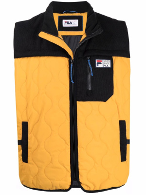 

Logo-patch quilted gilet, Fila Logo-patch quilted gilet