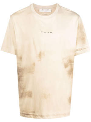 

Logo-print tie-dye T-shirt, 1017 ALYX 9SM Logo-print tie-dye T-shirt