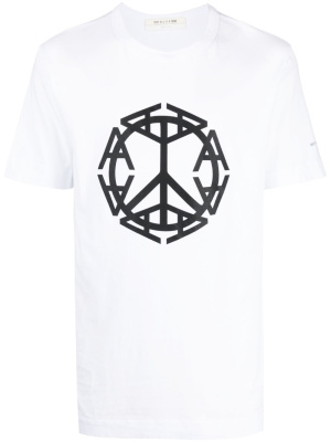 

Peace Sign logo-print T-shirt, 1017 ALYX 9SM Peace Sign logo-print T-shirt