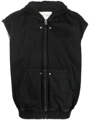 

Zip-up hooded vest, 1017 ALYX 9SM Zip-up hooded vest