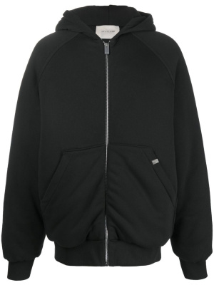 

Logo-embroidered hooded bomber jacket, 1017 ALYX 9SM Logo-embroidered hooded bomber jacket