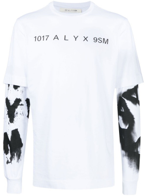 

Logo print long sleeve T-shirt, 1017 ALYX 9SM Logo print long sleeve T-shirt