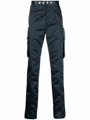 

High-shine slim-cut trousers, 1017 ALYX 9SM High-shine slim-cut trousers