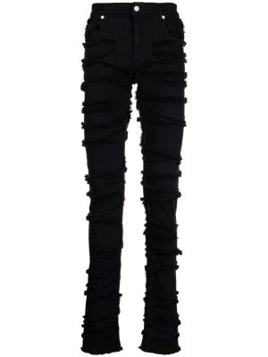 

Distressed frayed skinny jeans, 1017 ALYX 9SM Distressed frayed skinny jeans