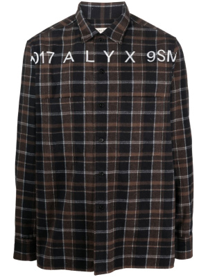 

Cotton tartan long-sleeve shirt, 1017 ALYX 9SM Cotton tartan long-sleeve shirt