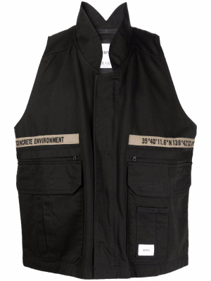 

Rep stand-up collar gilet, WTAPS Rep stand-up collar gilet