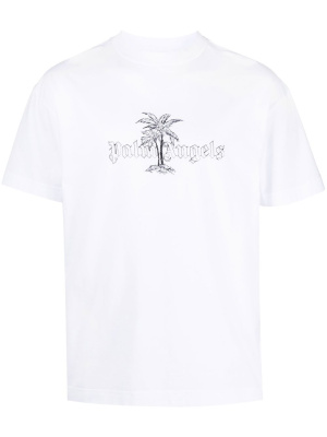 

Logo-print cotton T-shirt, Palm Angels Logo-print cotton T-shirt
