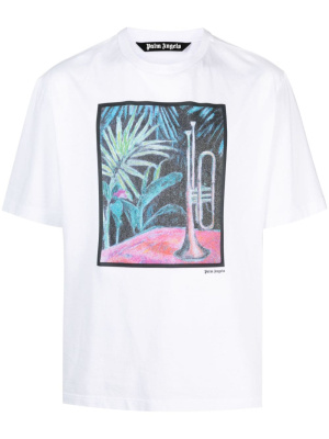 

Oil On Canvas cotton T-shirt, Palm Angels Oil On Canvas cotton T-shirt