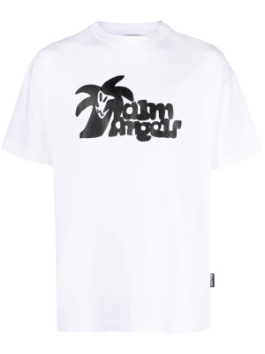 

Hunter logo-print cotton T-shirt, Palm Angels Hunter logo-print cotton T-shirt