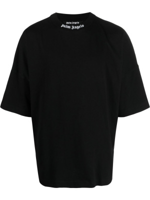 

Logo-print oversize T-shirt, Palm Angels Logo-print oversize T-shirt