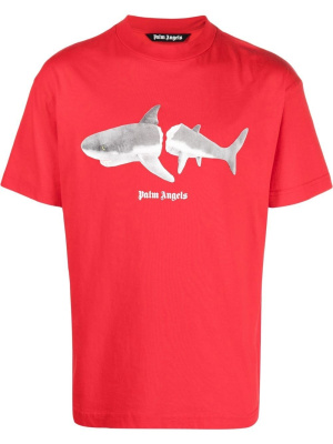 

Shark-print T-shirt, Palm Angels Shark-print T-shirt