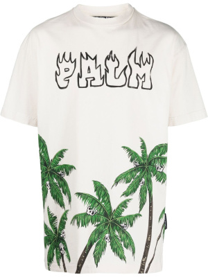 

Palm-print cotton T-shirt, Palm Angels Palm-print cotton T-shirt