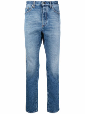 

Side-stripe straight-leg jeans, Palm Angels Side-stripe straight-leg jeans