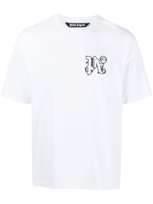 

Monogram cotton T-shirt, Palm Angels Monogram cotton T-shirt