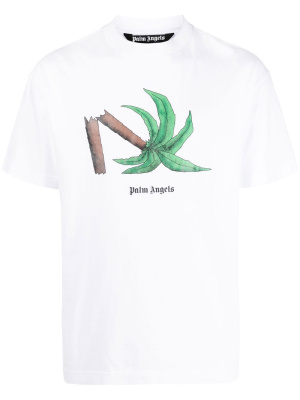 

Broken Palm print T-shirt, Palm Angels Broken Palm print T-shirt