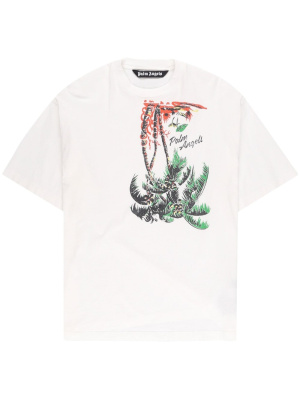 

Upside Down Palm-print T-shirt, Palm Angels Upside Down Palm-print T-shirt