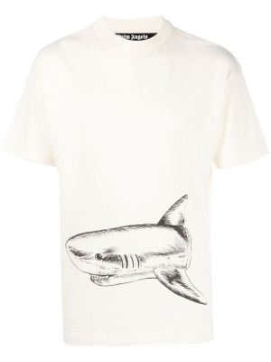 

Broken Shark-print T-shirt, Palm Angels Broken Shark-print T-shirt