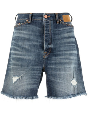 

Frayed denim shorts, Palm Angels Frayed denim shorts
