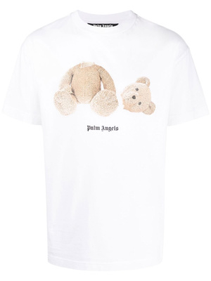 

Bear-print classic T-shirt, Palm Angels Bear-print classic T-shirt