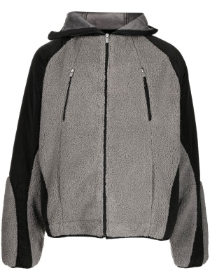 

Fleece detail zip-up jacket, HELIOT EMIL Fleece detail zip-up jacket