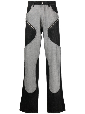 

Panelled wide-leg jeans, HELIOT EMIL Panelled wide-leg jeans