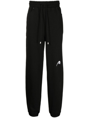 

Logo-embroidered cotton drawstring trousers, Ader Error Logo-embroidered cotton drawstring trousers