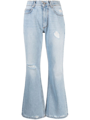 

Distressed-effect flared jeans, ERL Distressed-effect flared jeans